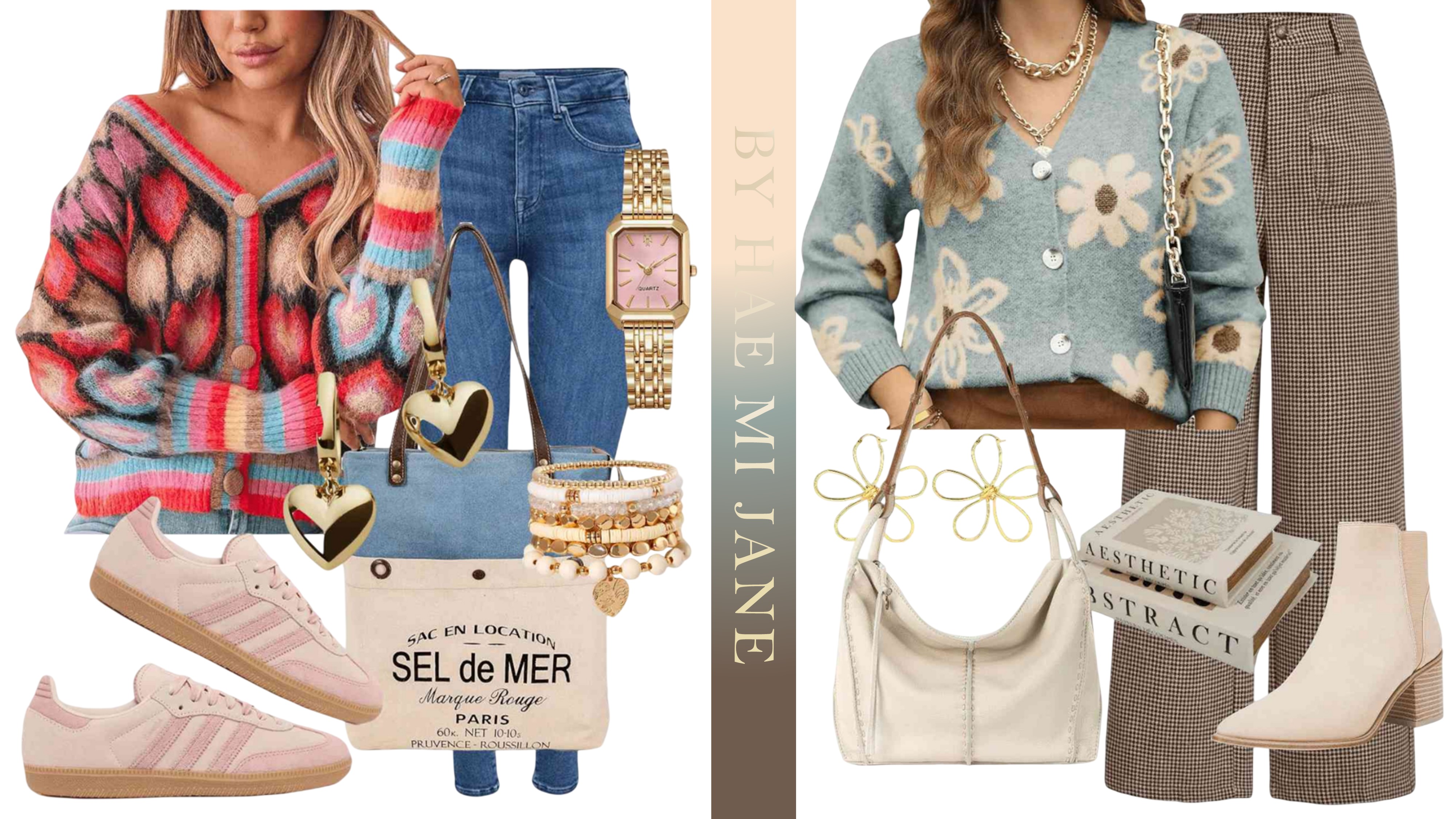 Colorful Outfits Featuring Cozy Knits, Quilted Layers, and Chic Sneakers