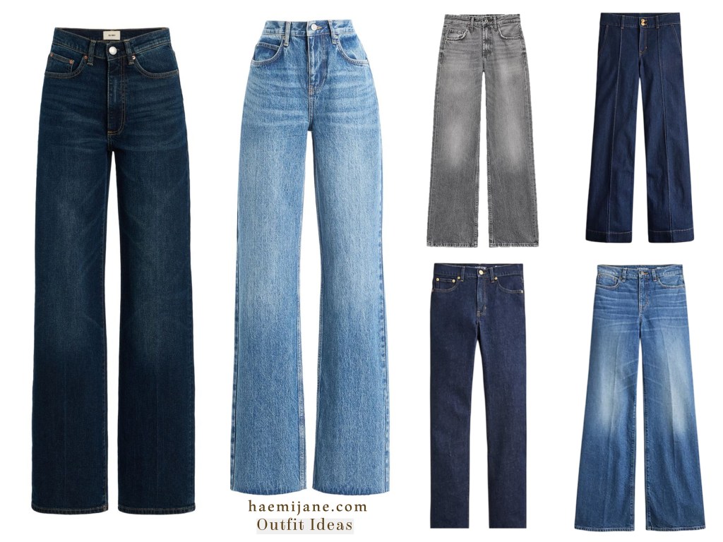 A selection of trendy jeans for everyday wear